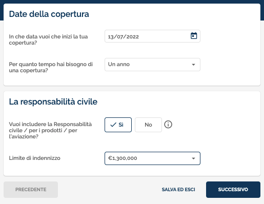 Dettagli generali della copertura Coverdrone