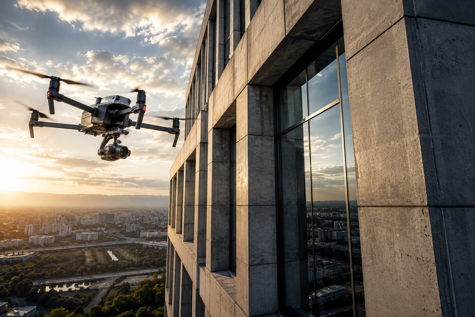 Ispezione di strutture e facciate con drone