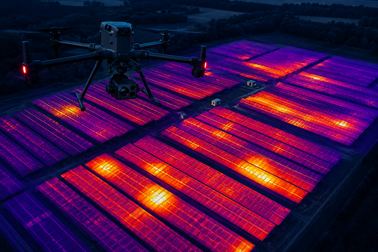 Ispezione termografica con drone