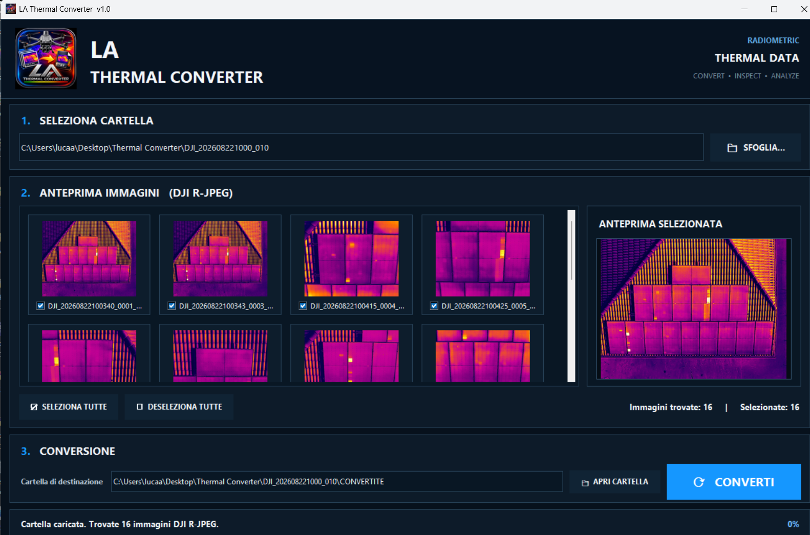 Interfaccia di L.A. Thermal Converter